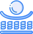 ball on spring mattress icon