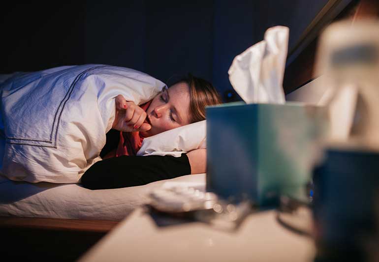 Best Sleep Positions to Stop Coughing